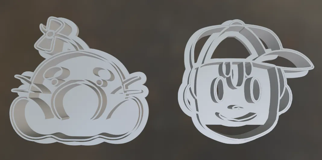 Ness and Mr Saturn Cookie Cutters - EarthBound/MOTHER