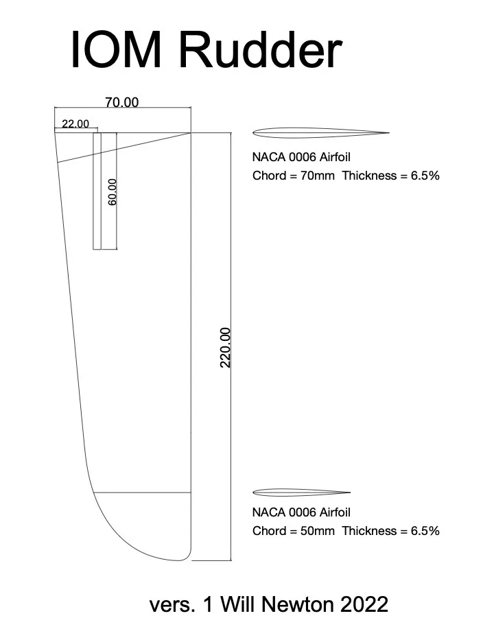 Tiêu đề Bánh lái đúc bằng sợi carbon IOM Thuyền buồm Tóm tắ