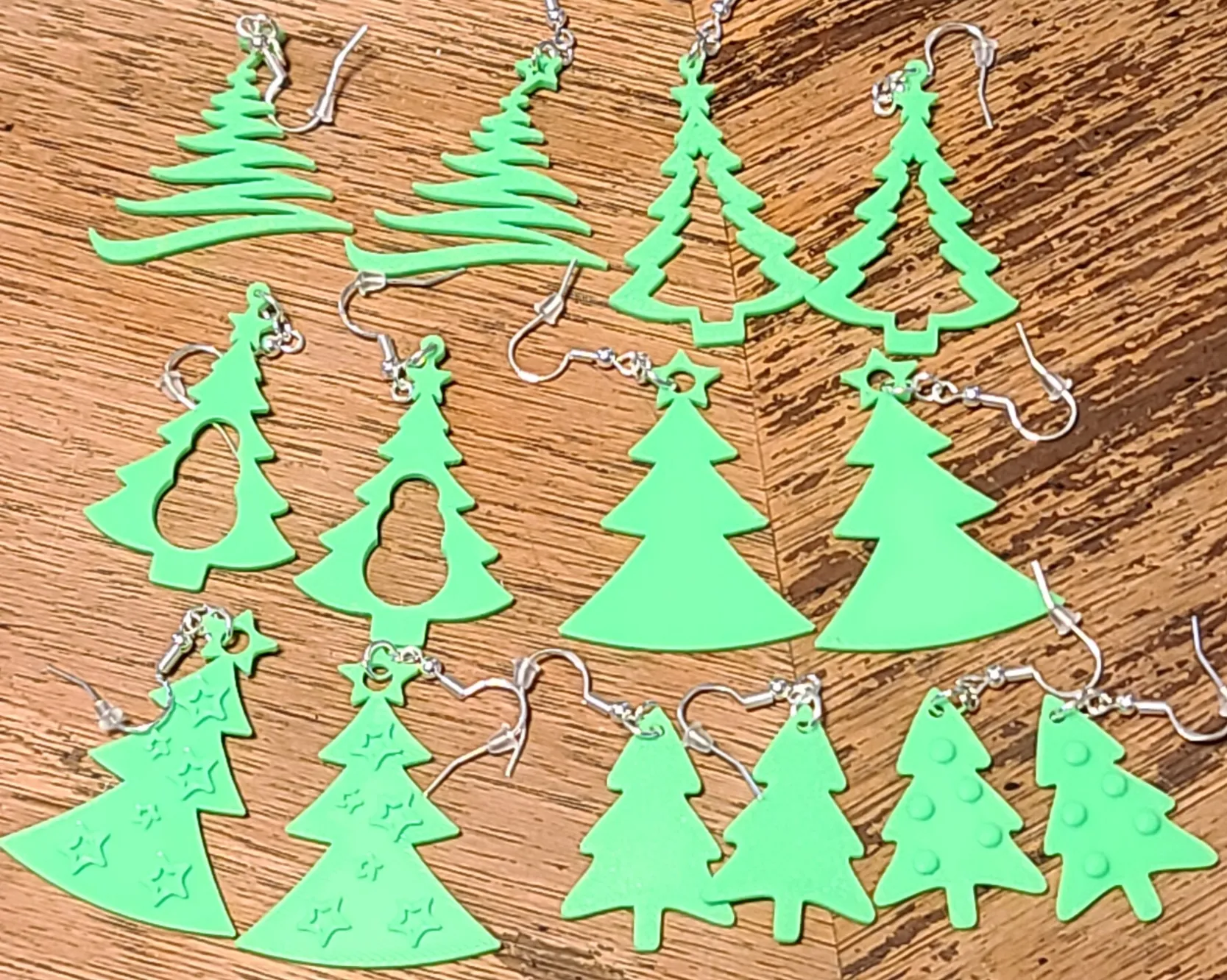 7 Christmas Tree Earrings/Ornament/Pendant