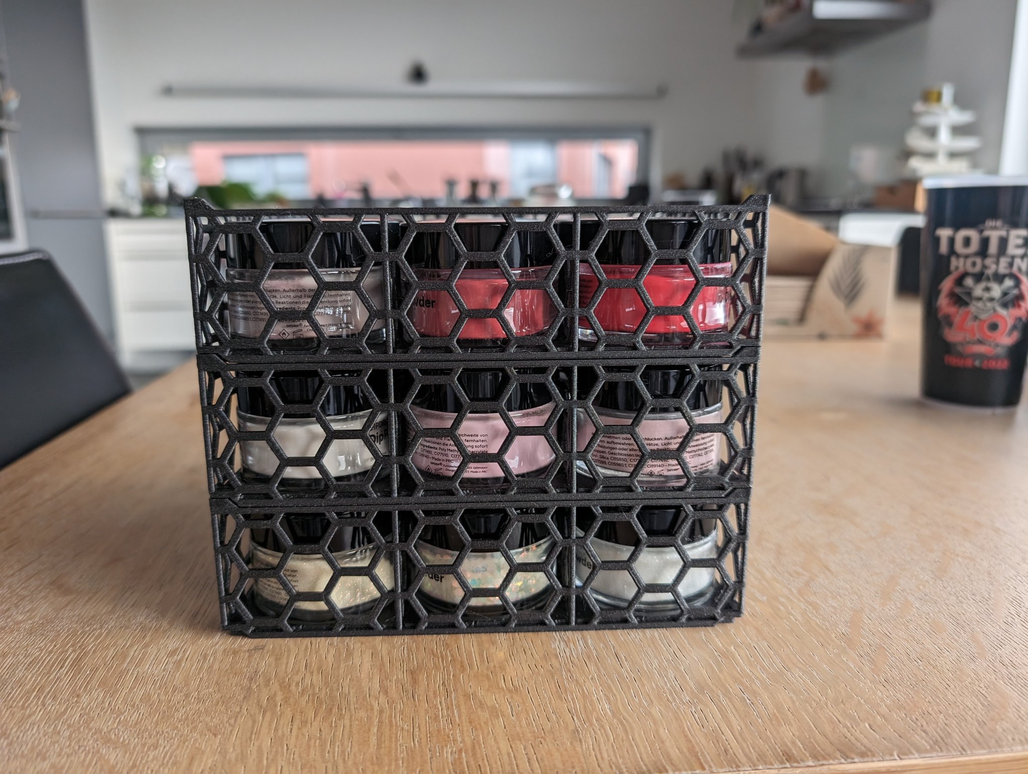 Tiêu đề Dụng cụ sắp xếp hộp đựng thủy tinh DipDrip HexaStack