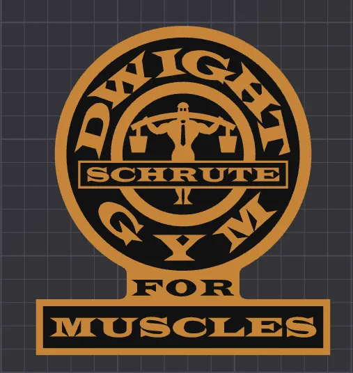 The Office - Dwight Schrute Gym for Muscles (Wall Art/Plaque)