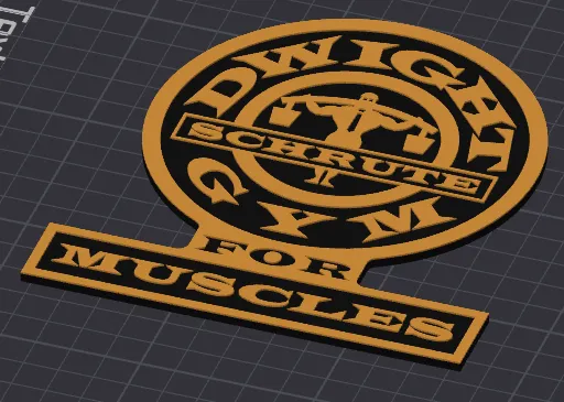 The Office - Dwight Schrute Gym for Muscles (Wall Art/Plaque)