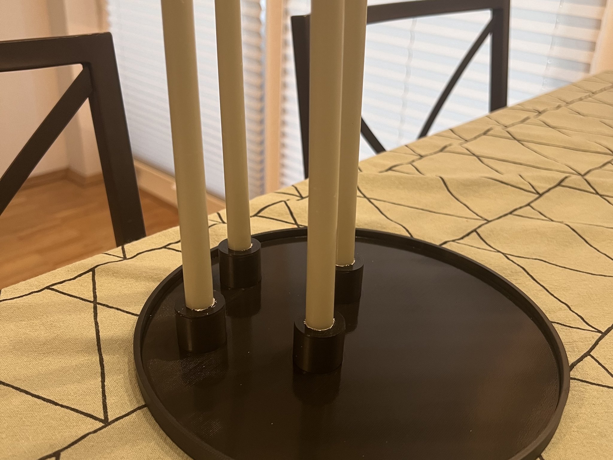 a simple geometric advent wreath