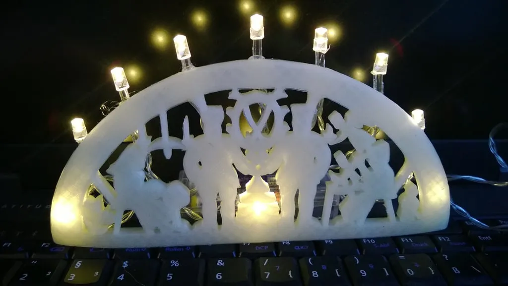 printable candle arch