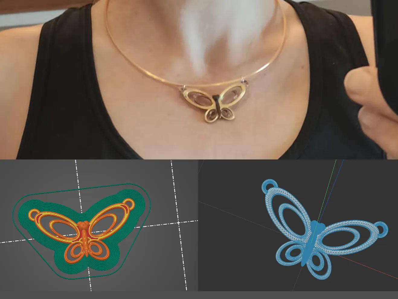 precious butterfly pendant for a necklace