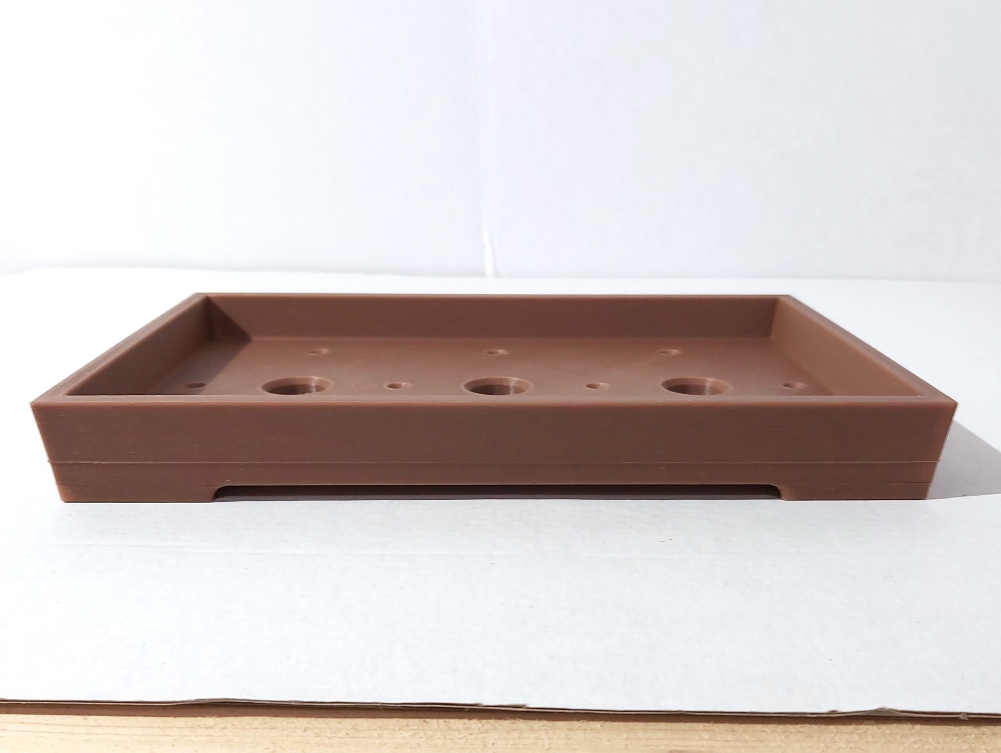 Chậu Bonsai 18 Chữ Nhật Dẹt Kiểu Rừng 250x160x30mm