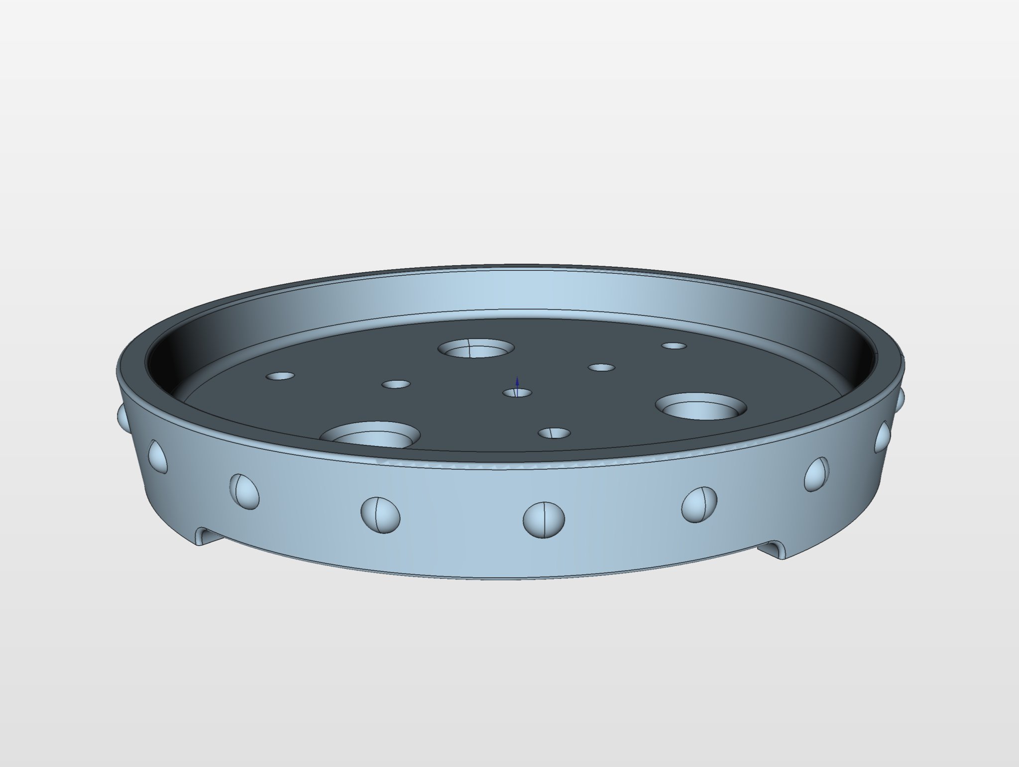 Chậu Bonsai 21 tròn dẹt 200x200x30mm