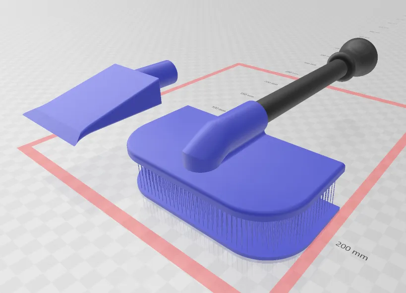 Dụng cụ cạo băng và bàn chải