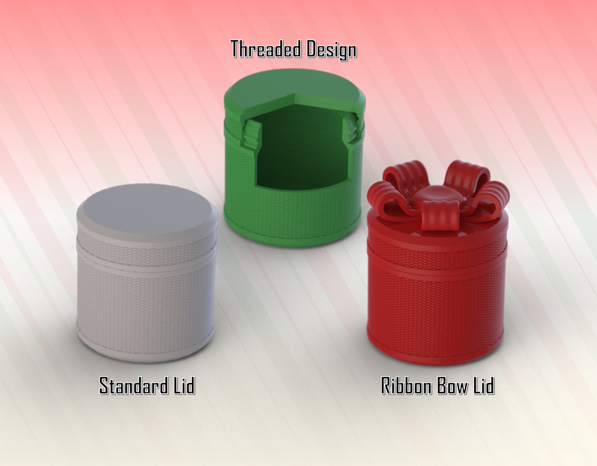 Tiêu đề Hộp quà Thiết kế hình trụ có nắp ren và các tùy ch