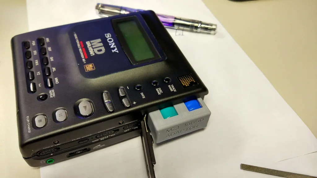 Adapter pin 18650 thay thế cho SONY MD MZ-1 BP-MZ-1