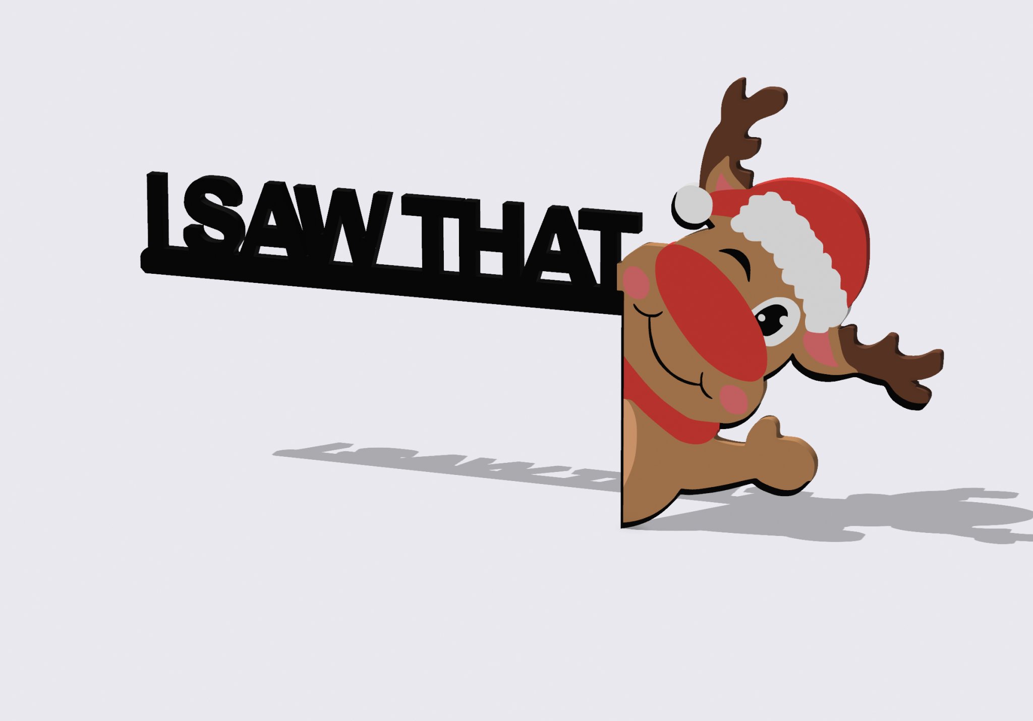 Tiêu đề Trang trí khung cửa tuần lộc dễ thương nhưng lén lút