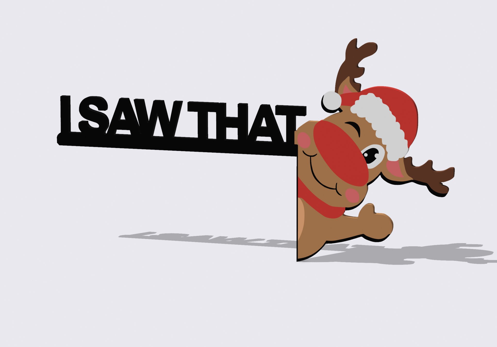 Tiêu đề Trang trí khung cửa tuần lộc dễ thương nhưng lén lút