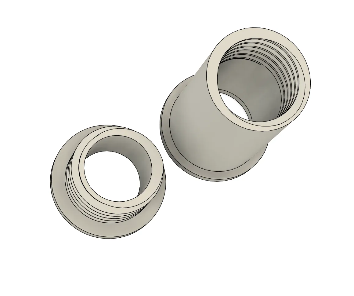 Bathroom door vent (also Ikea Lack throug-hole)