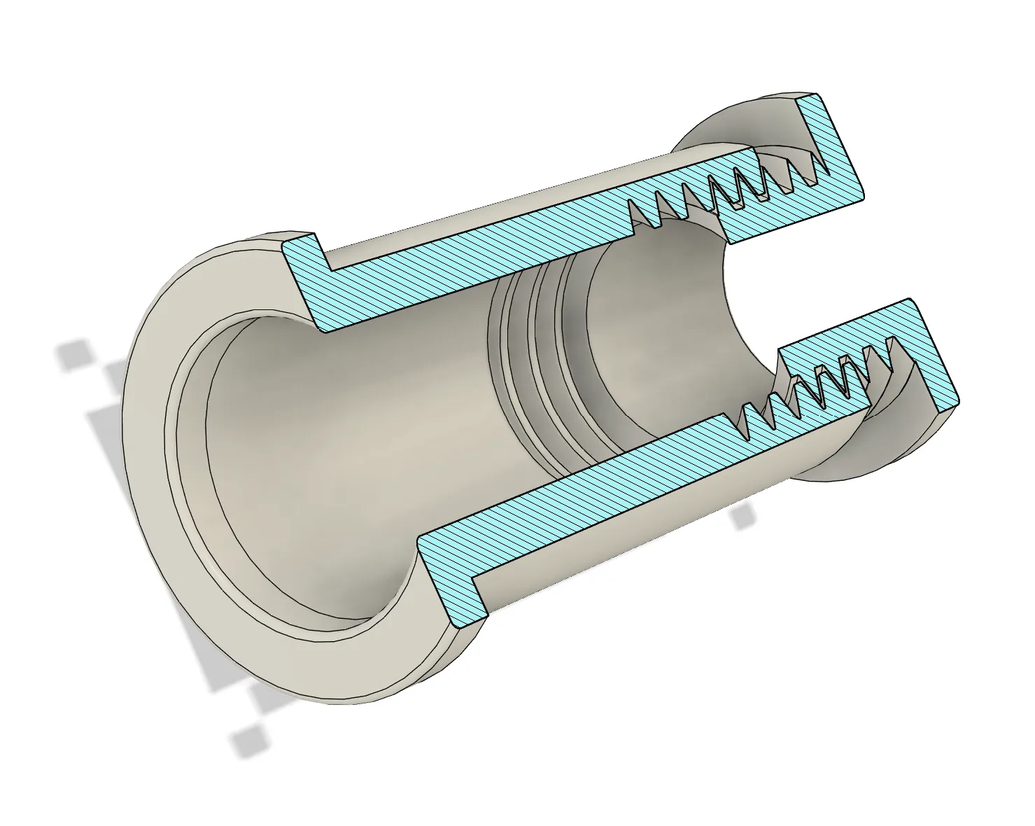 Bathroom door vent (also Ikea Lack throug-hole)