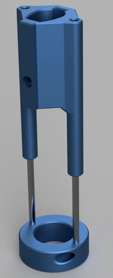 Hot press for brass nuts from a TS100 soldering iron