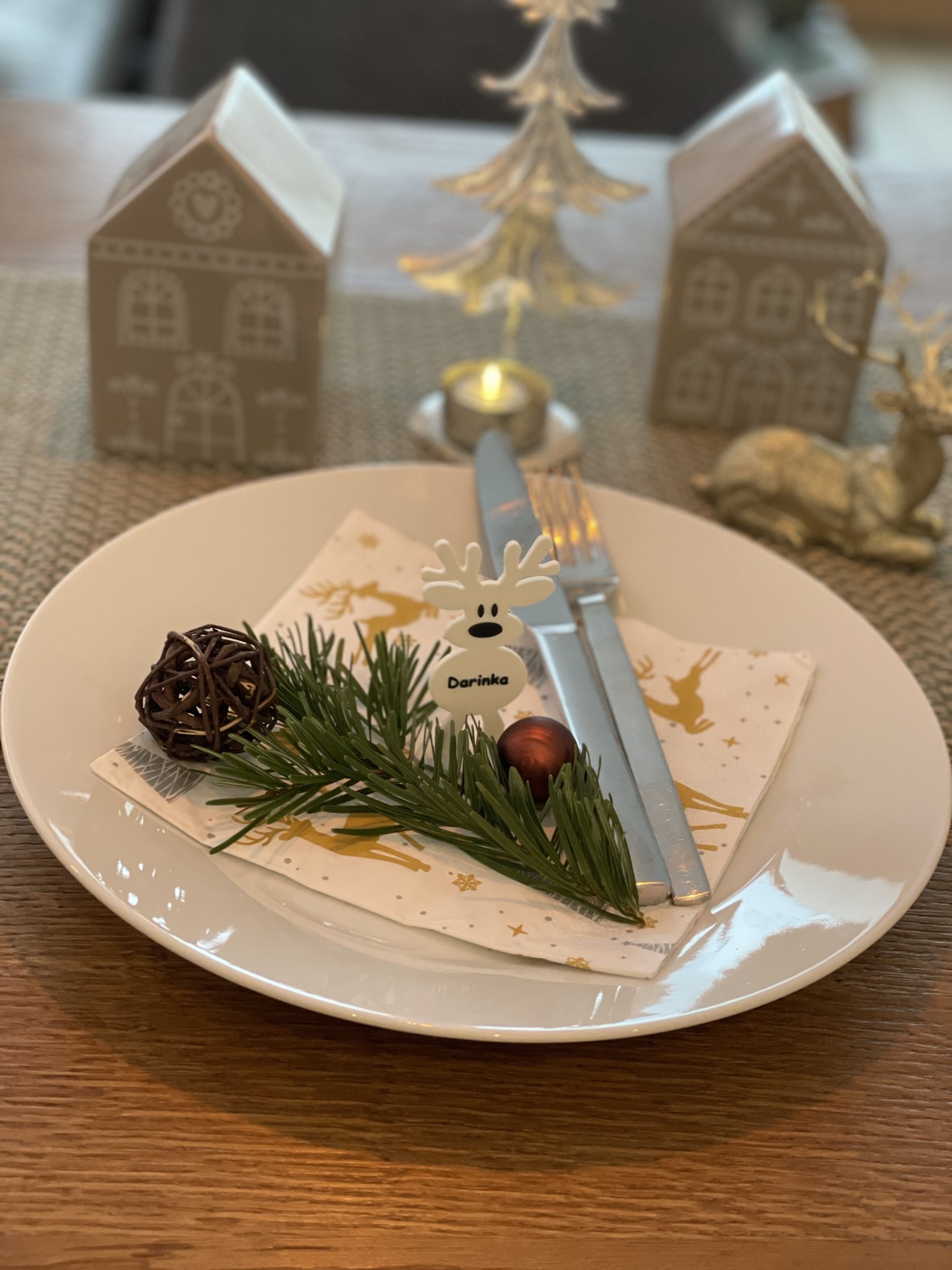 Tiêu đề Tuần lộc giáng sinh - Thẻ tên Tóm tắt Tuần lộc Giá