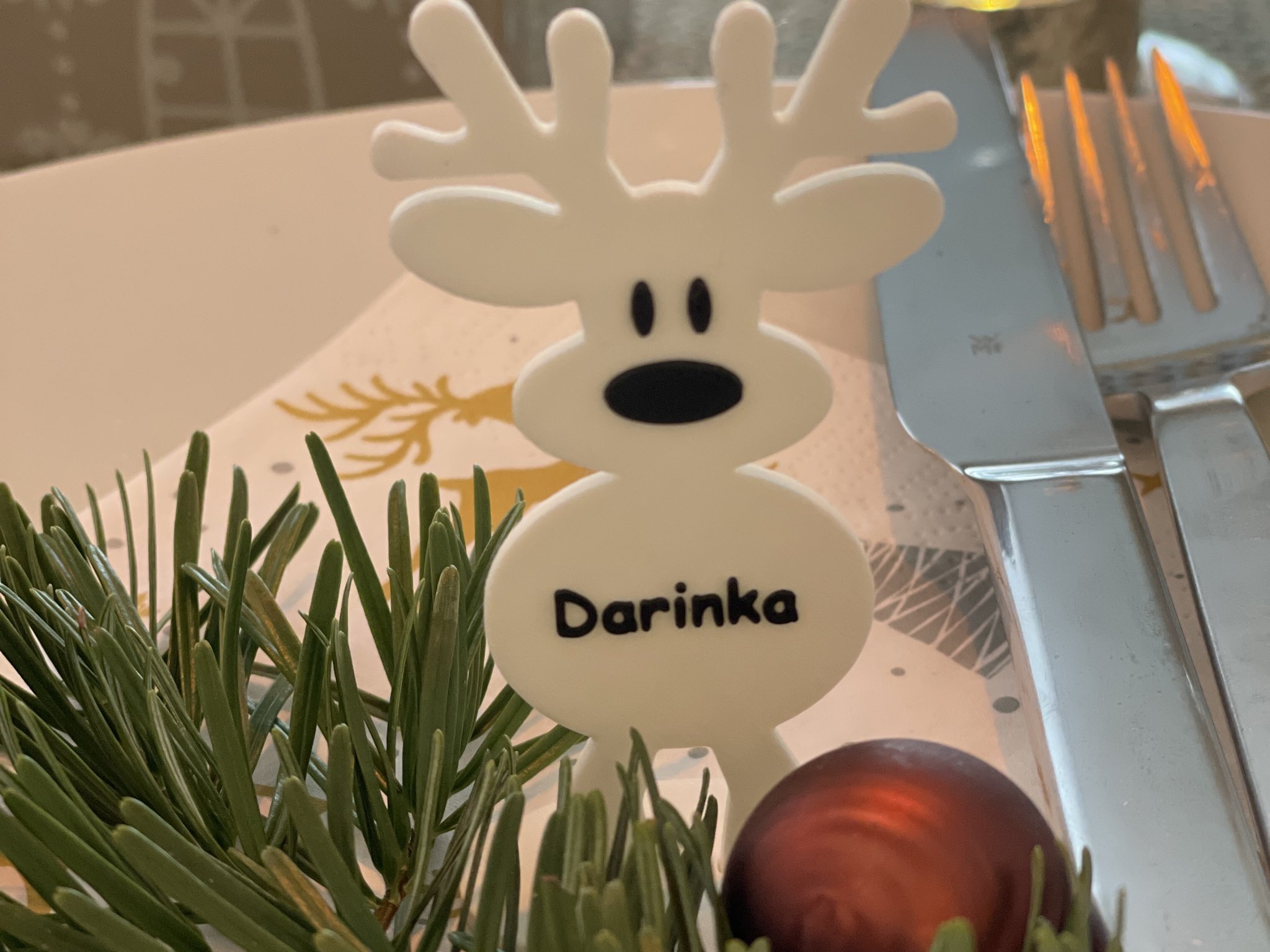 Tiêu đề Tuần lộc giáng sinh - Thẻ tên Tóm tắt Tuần lộc Giá