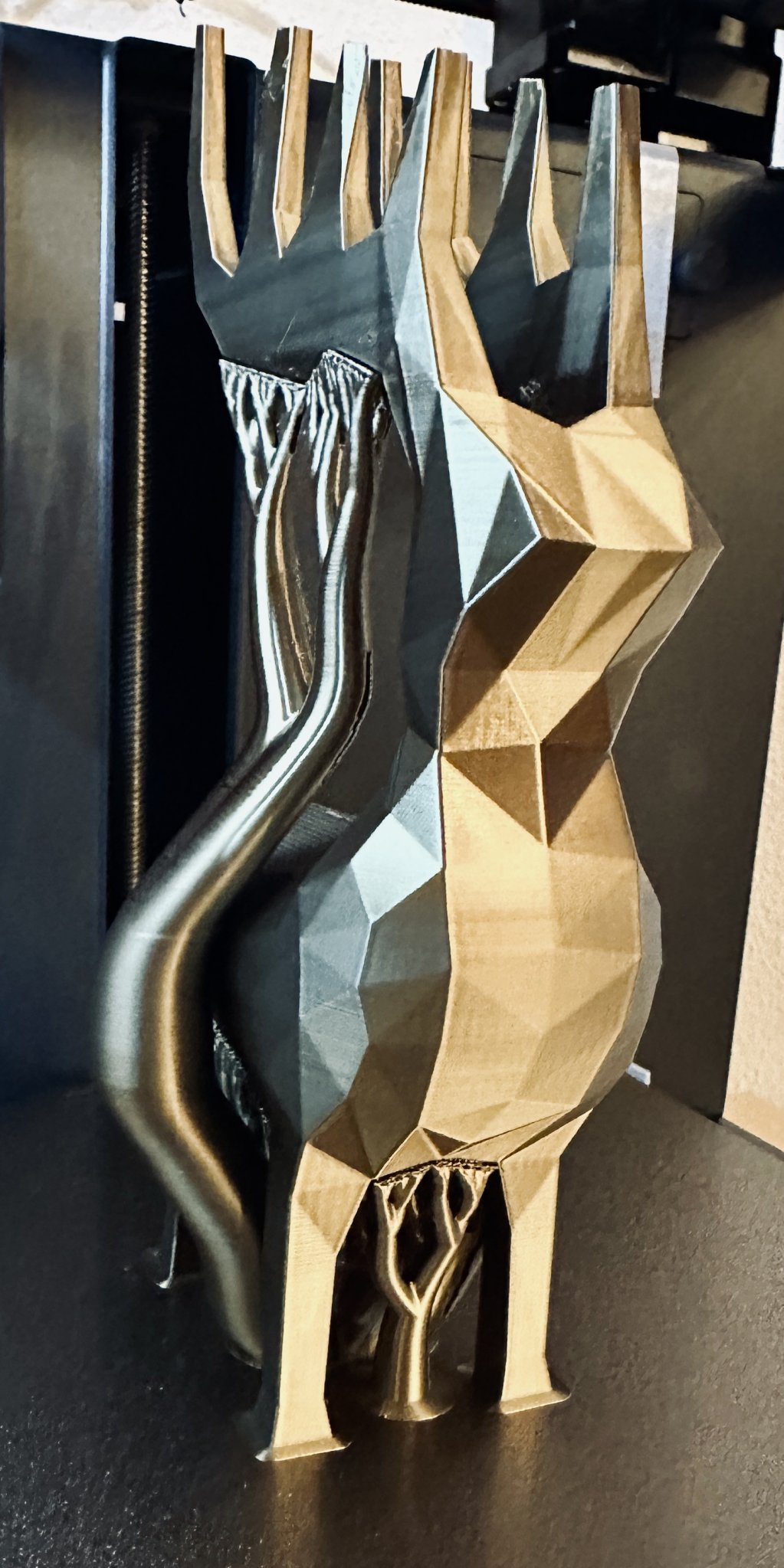 Tượng Tuần Lộc / Nai Sừng Tấm Phong Cách Low Poly