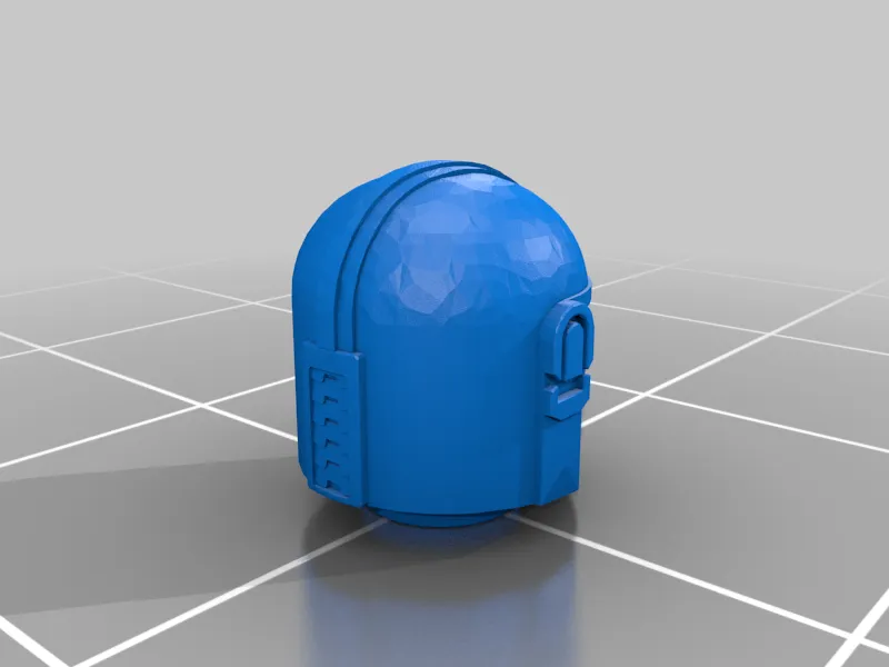 Brick Baby Mandalorian Head