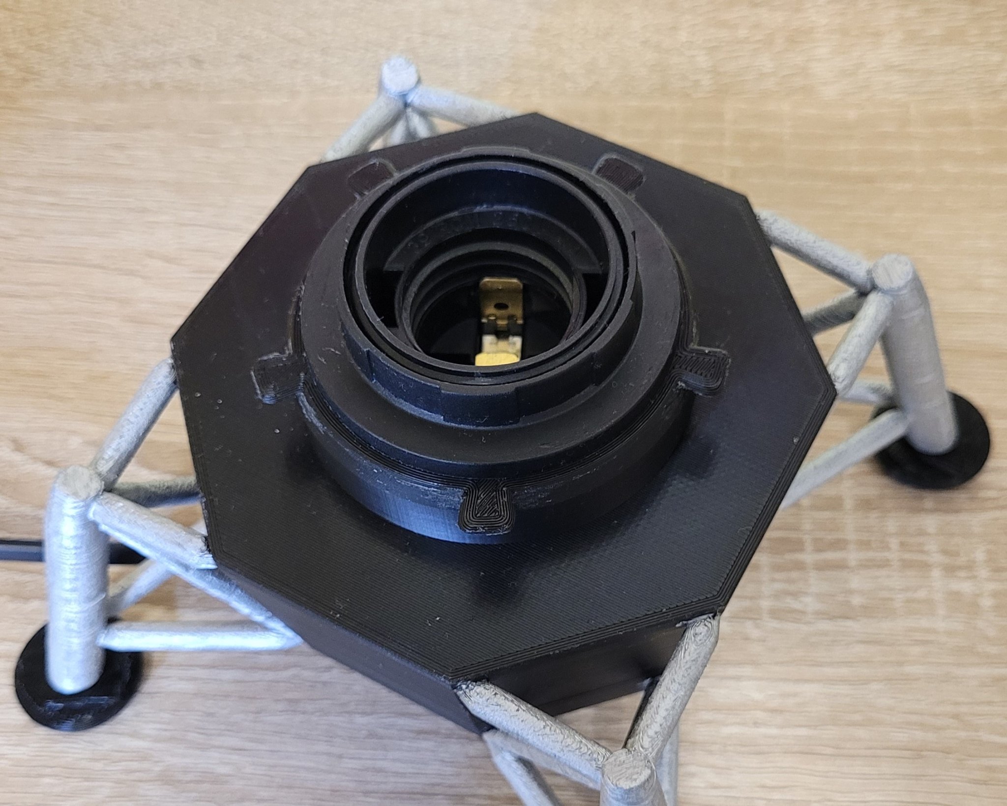 Lunar Lander Threaded Base for Moon Lamp