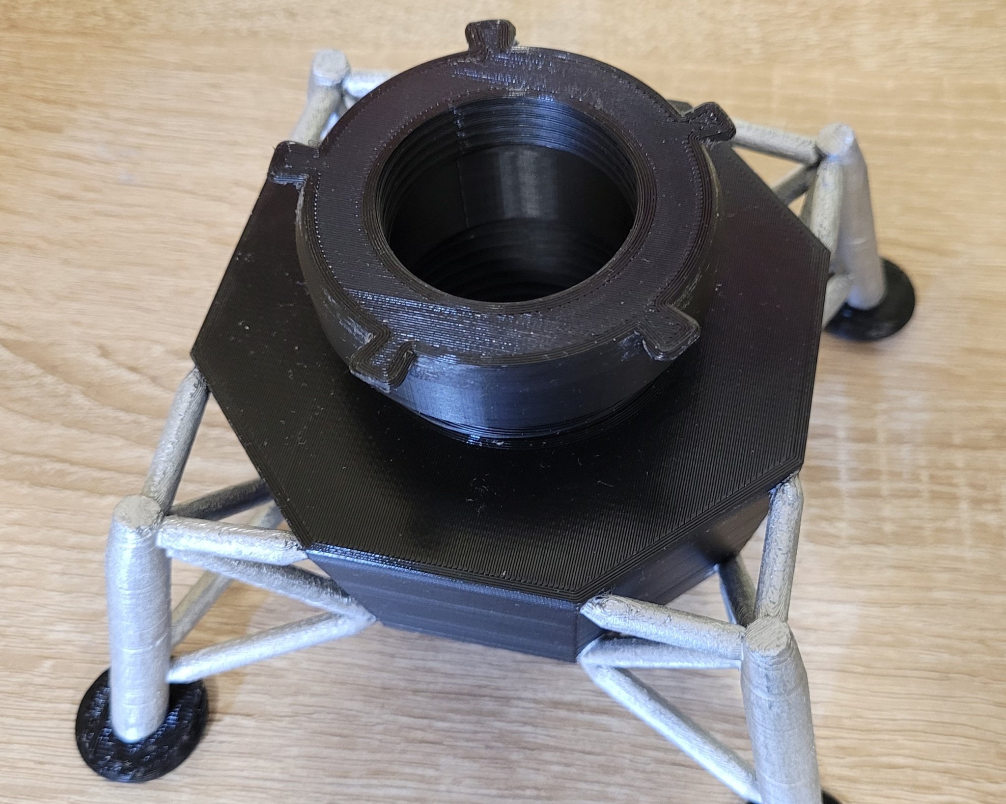 Lunar Lander Threaded Base for Moon Lamp