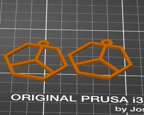 Tiêu đề Bông tai hoặc mặt dây chuyền PrusaPeace Tóm tắt Modèl