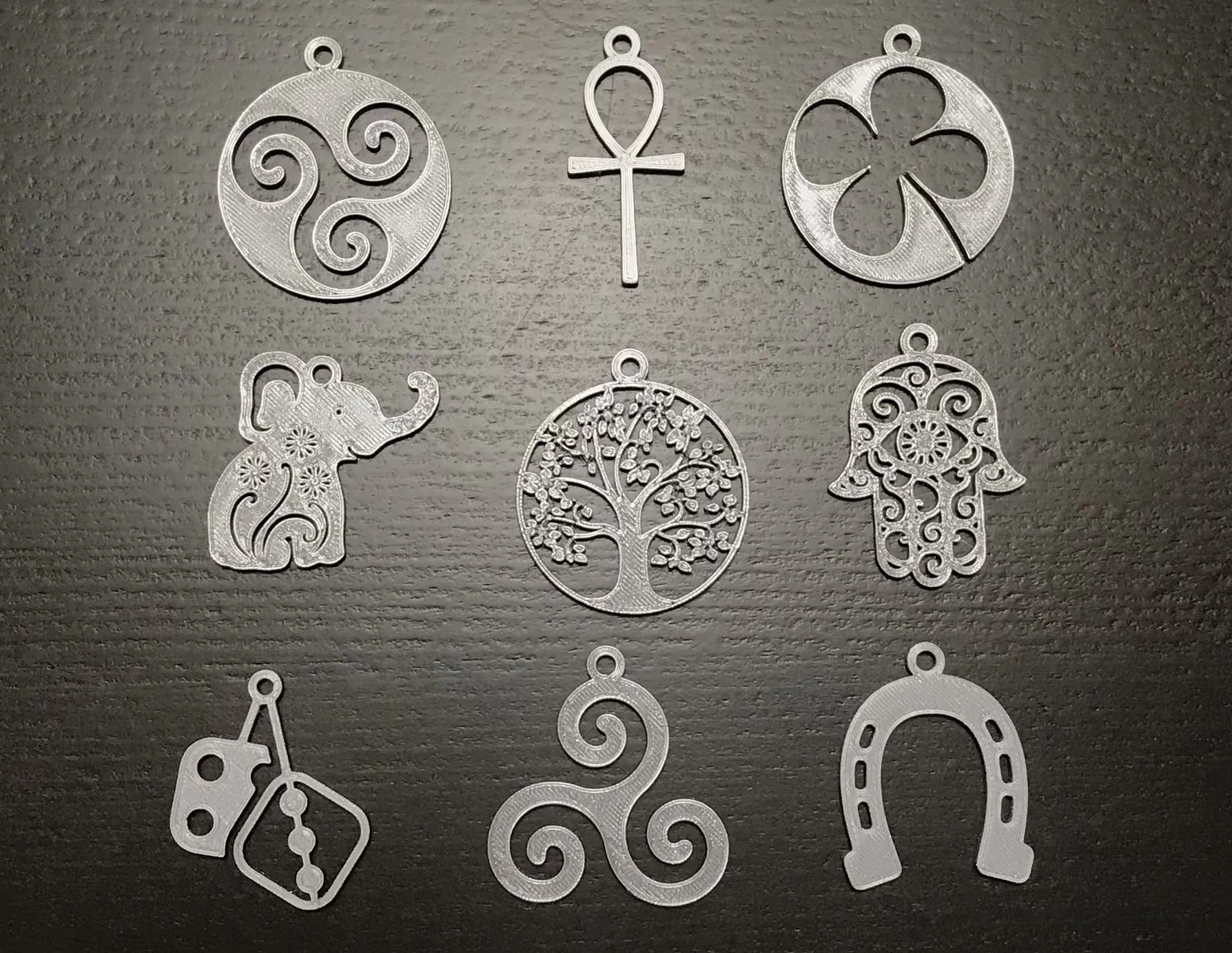 Title Bùa may mắn Amuletos de la suerte Tổng hợp Bộ 9 mặt dây c