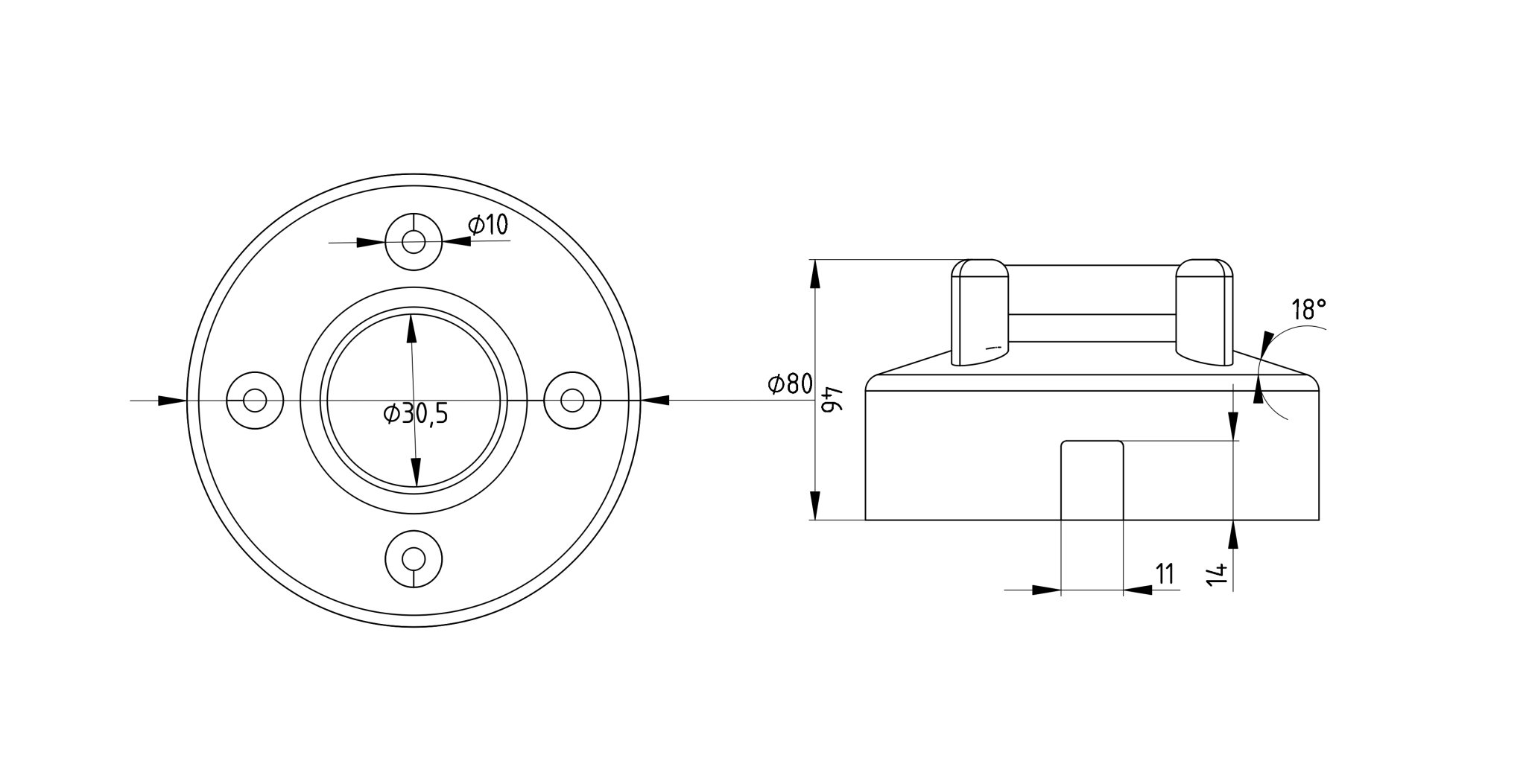 Đế đứng Oral-B iO có chỗ cắm 4 đầu bàn chải