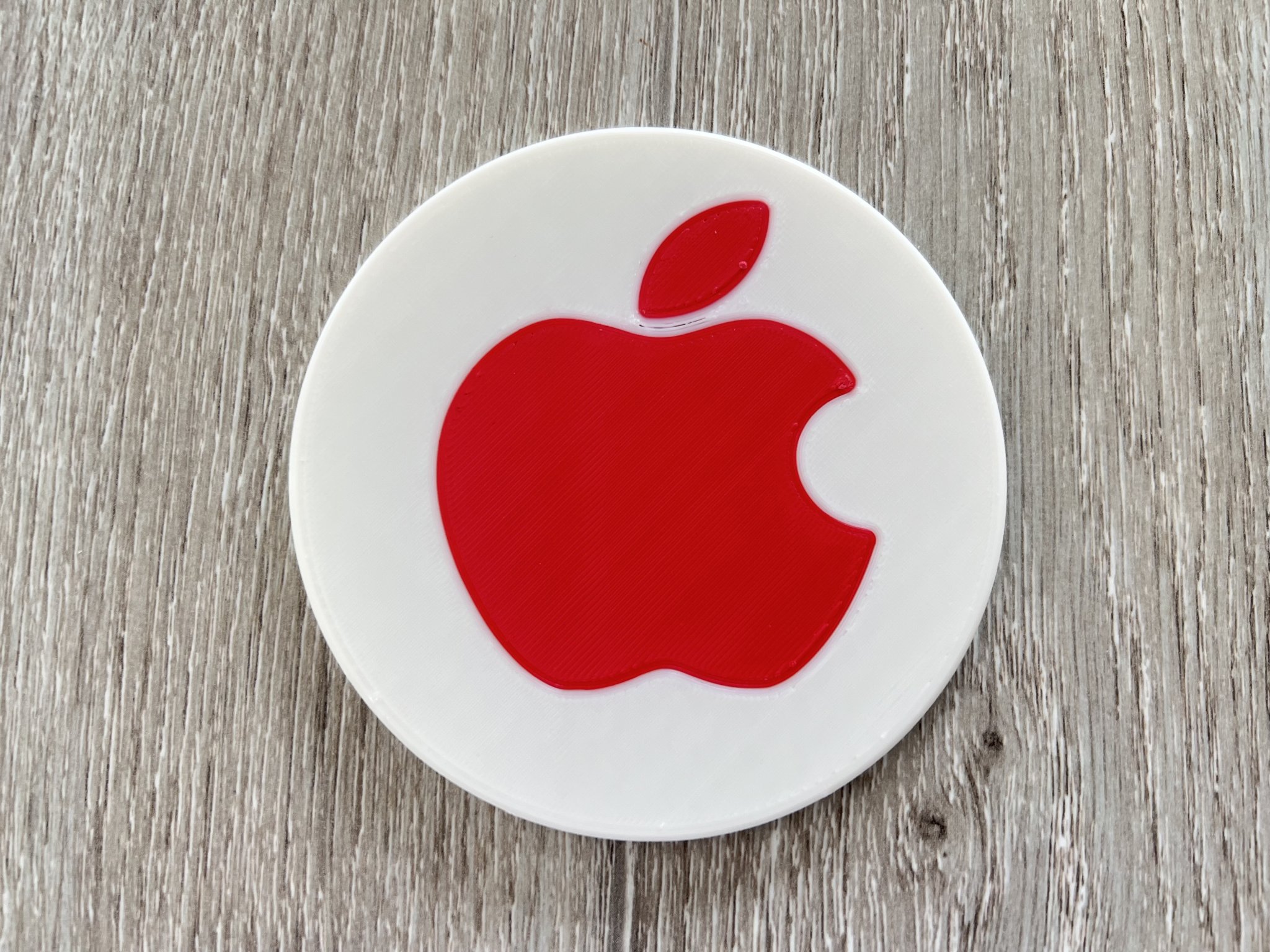 Tiêu đề Đế lót ly Apple hai màu Dessous de verres Apple en deux coul