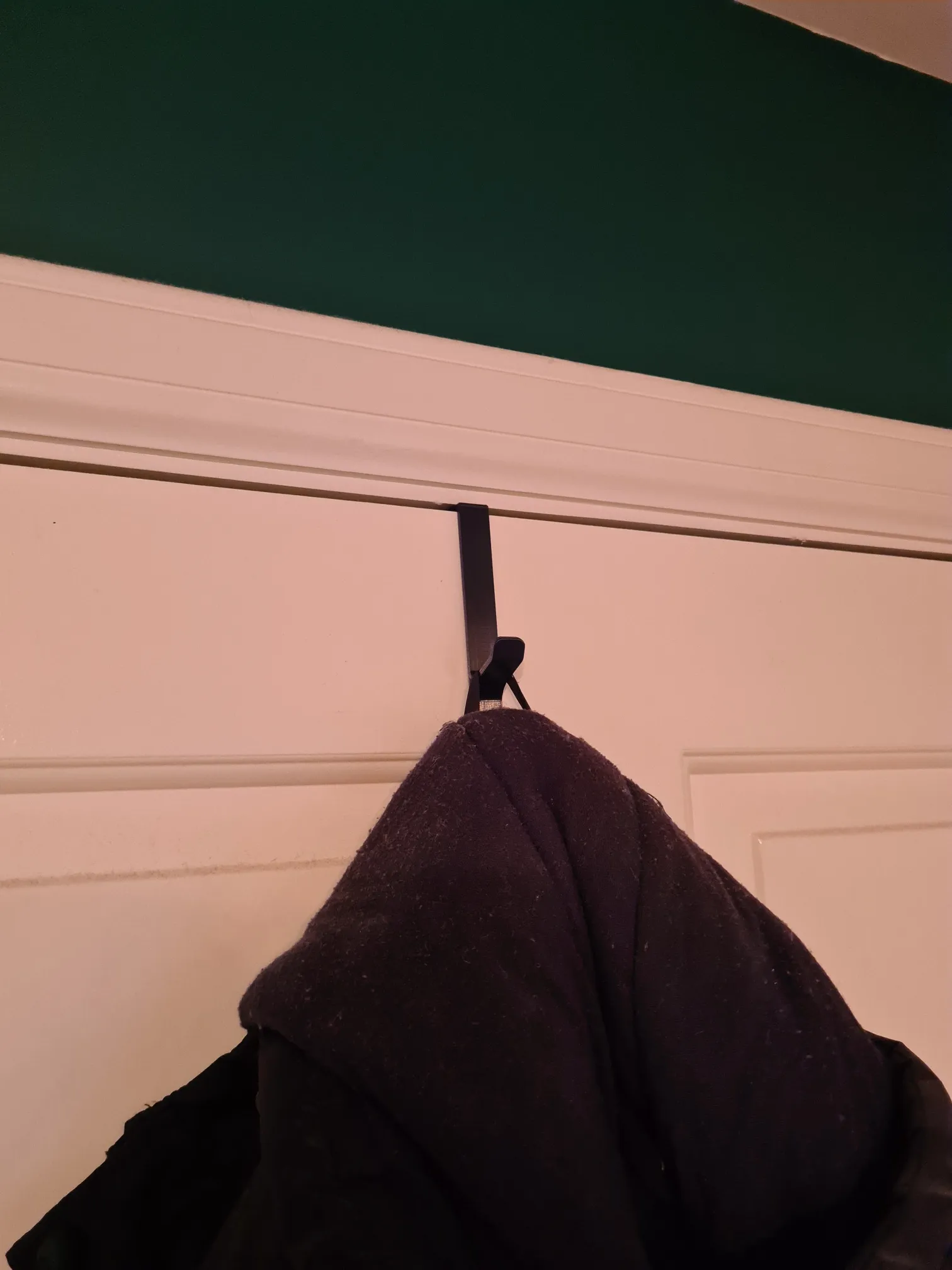 Door hook for coats and jackets