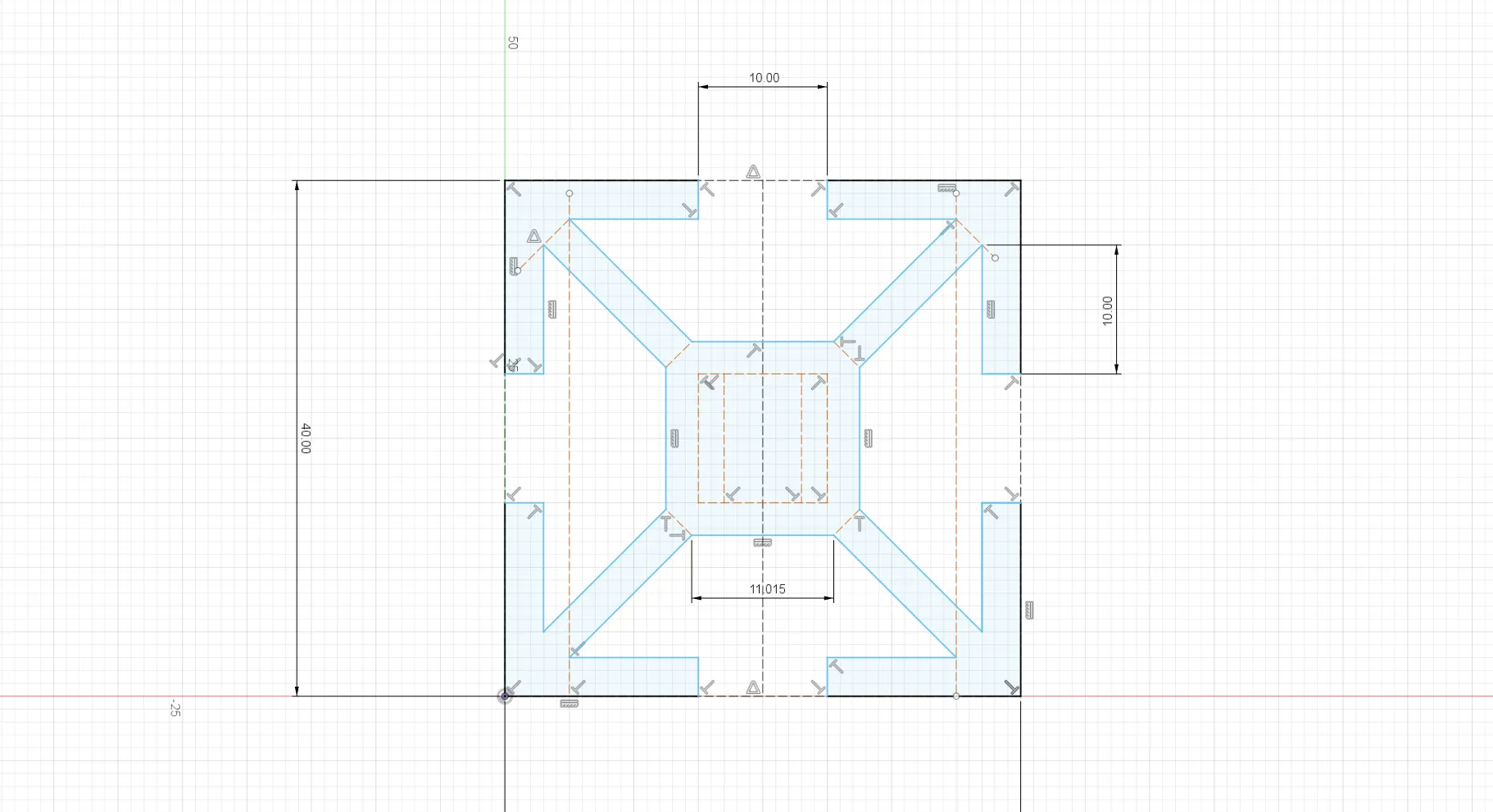 Thanh nhôm định hình 40x40