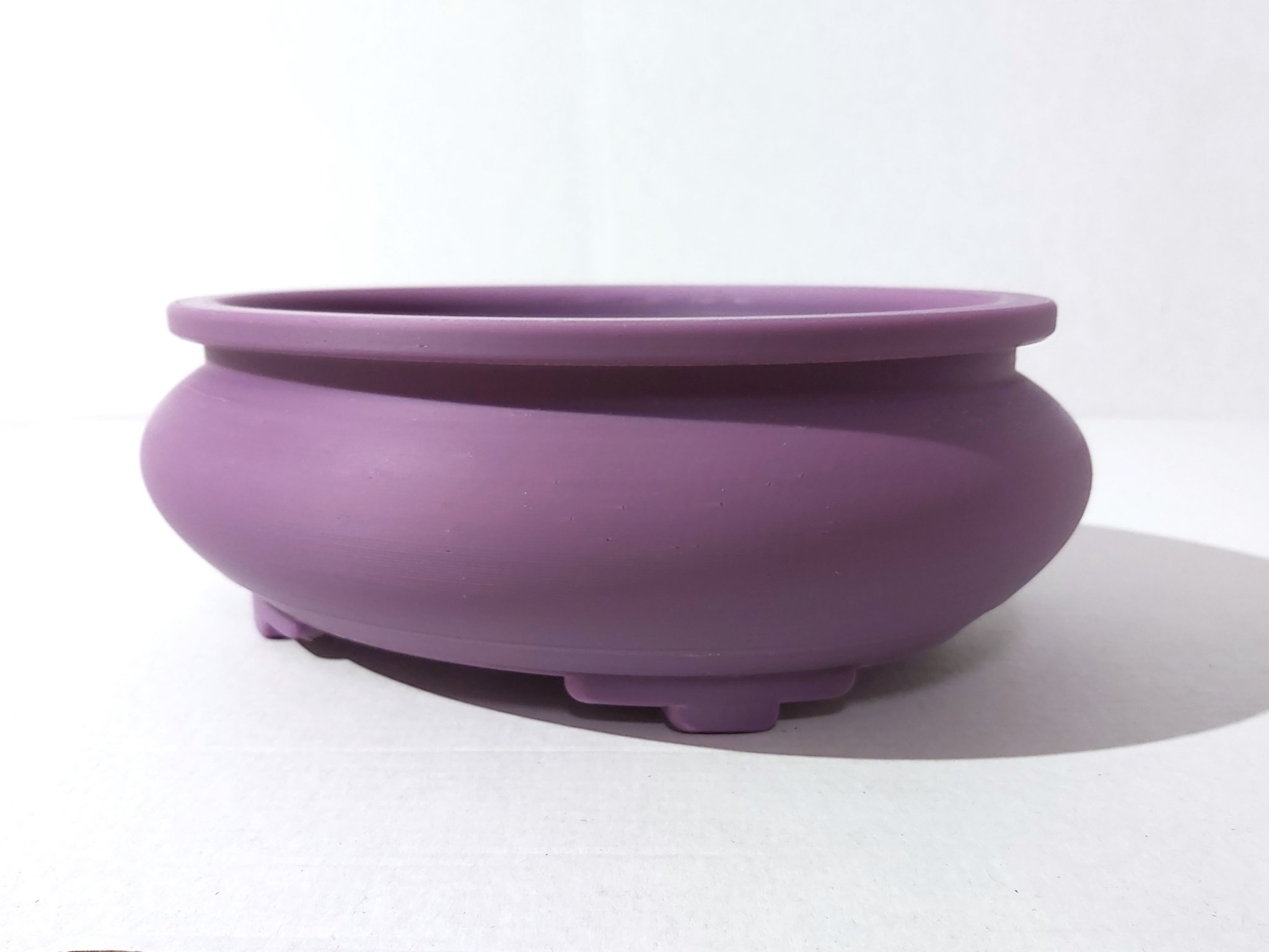 Chậu bonsai 17 oval tròn có viền 222x172x75mm