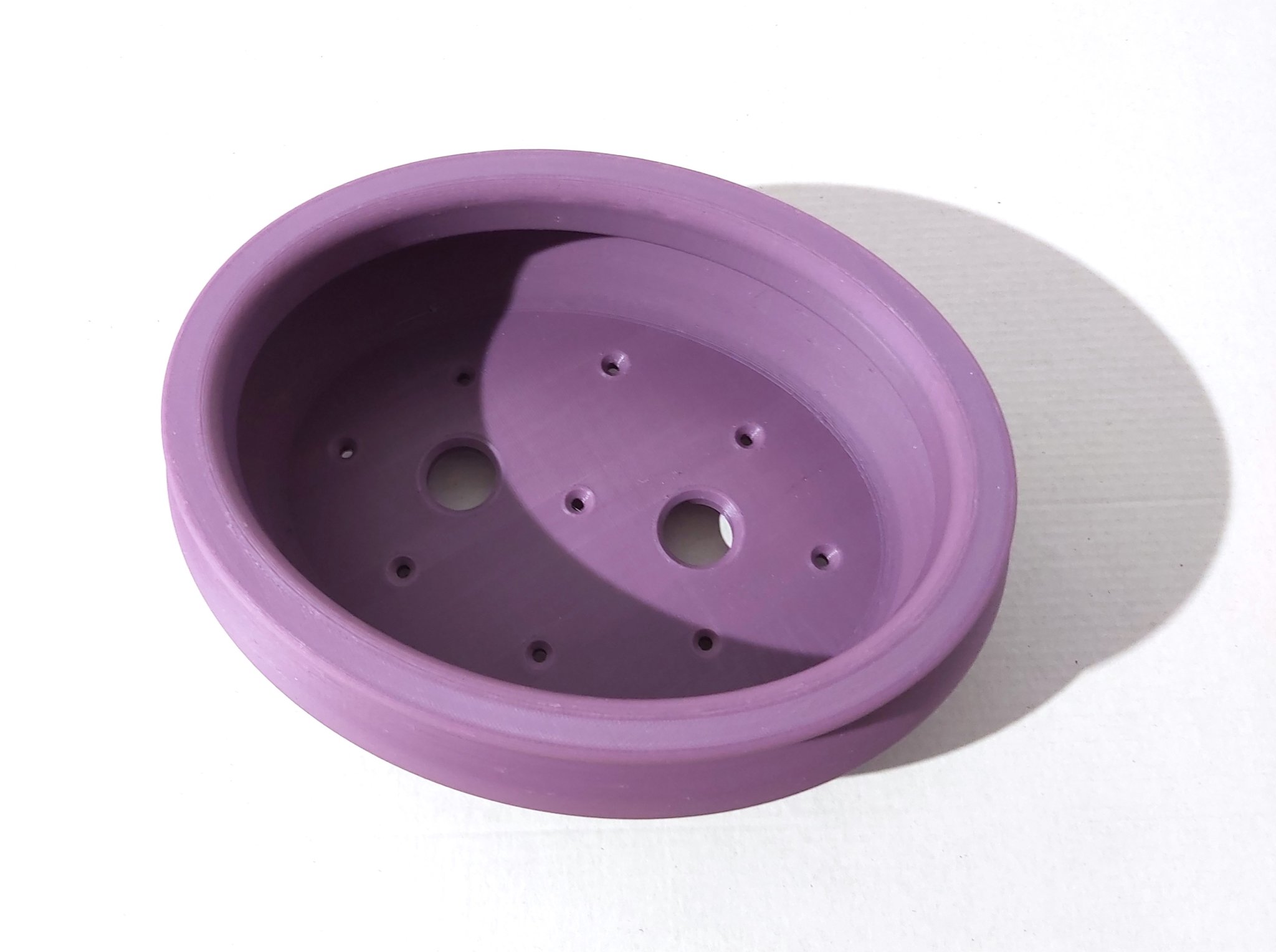 Chậu bonsai 17 oval tròn có viền 222x172x75mm