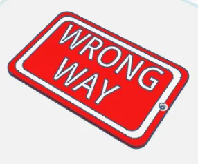 Tiêu đề SAI biển báo móc khóa Tóm tắt Biển báo sai đường