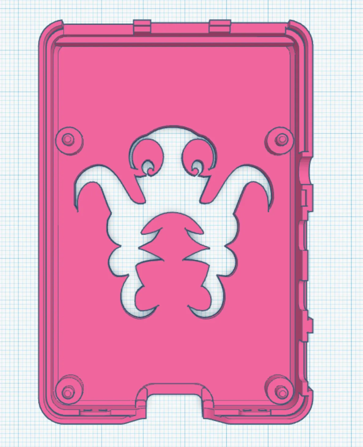 OctoPrint Raspberry Pi 4B Snap case with rail mount