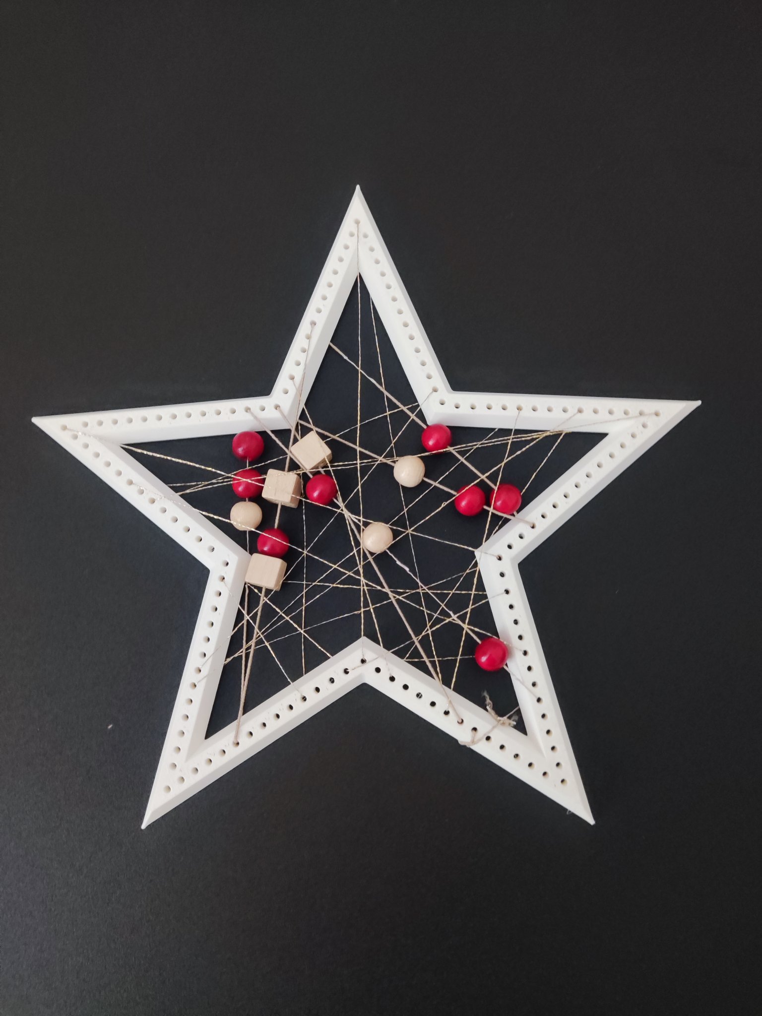 Hvězda na vyšívání - Star embroidery - Dream Catcher