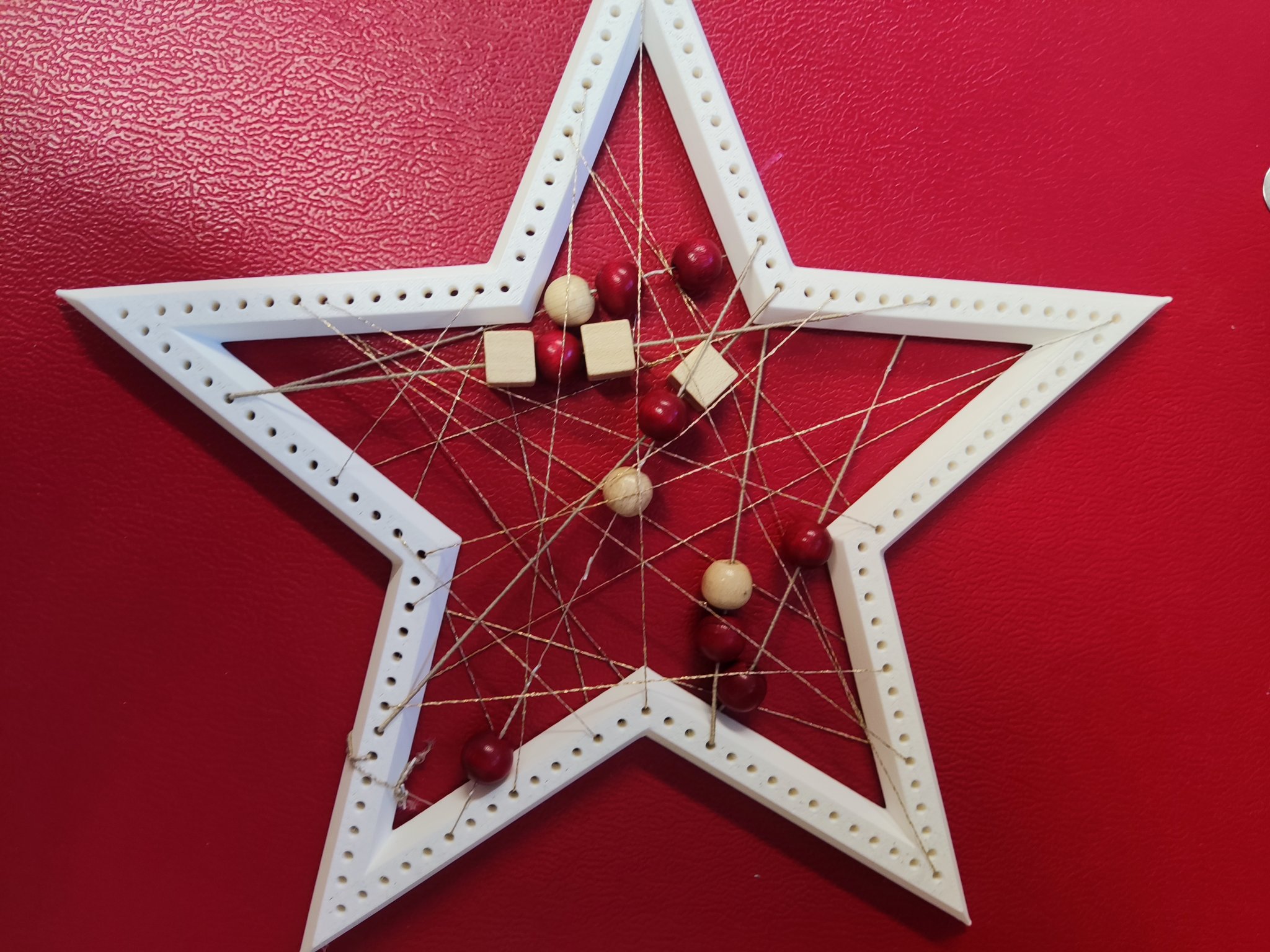 Hvězda na vyšívání - Star embroidery - Dream Catcher