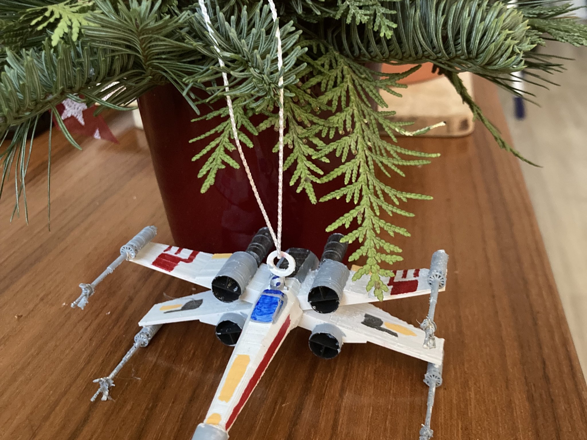 Tiêu đề Trang trí Giáng sinh X-Wing - Star Wars Tóm tắt X-Wing dùng