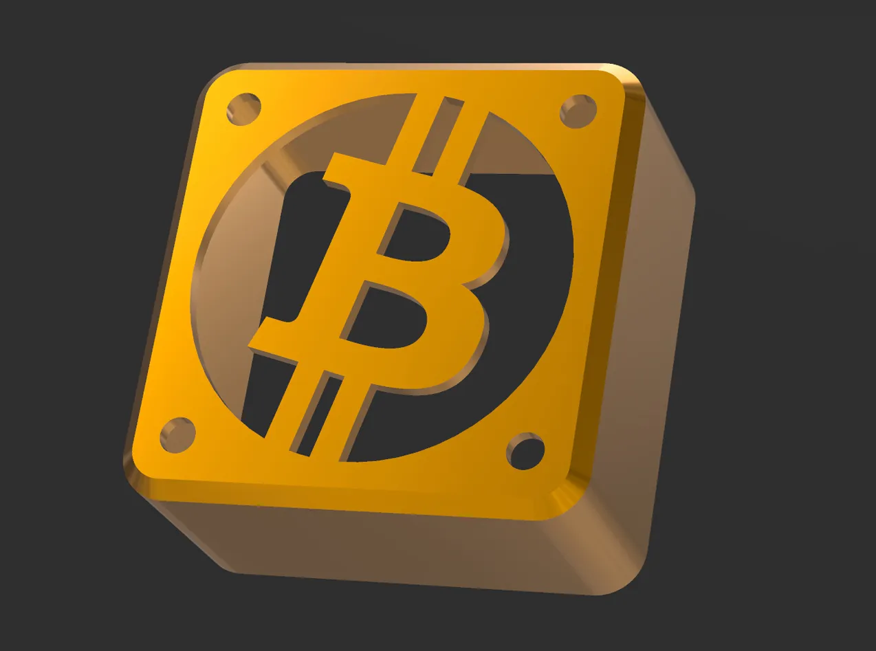 Bitcoin Fan Cover (4010, 4020 & face plate only)