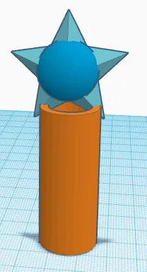 Star for Christmas tree.