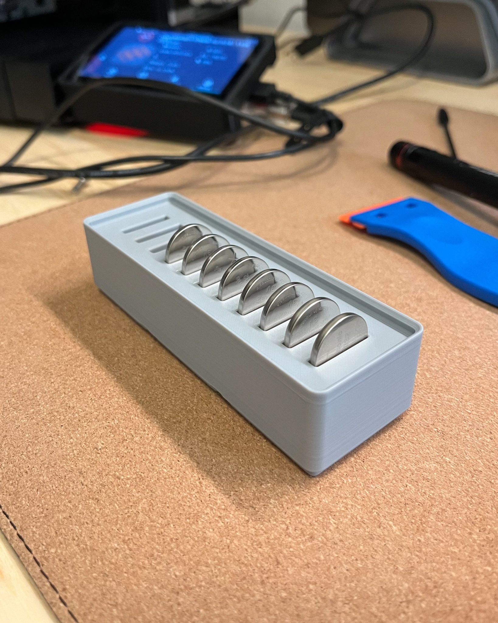 Tiêu đề Thùng Gridfinity - Pin CR2032 1x3x4 Tóm tắt Thùng Gridfini