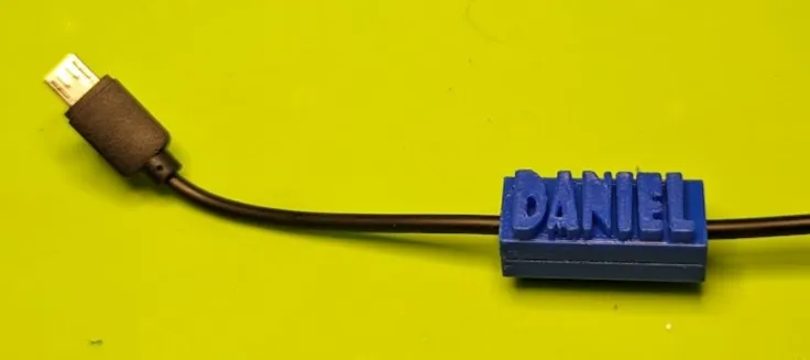 USB Charging Cable Nametag