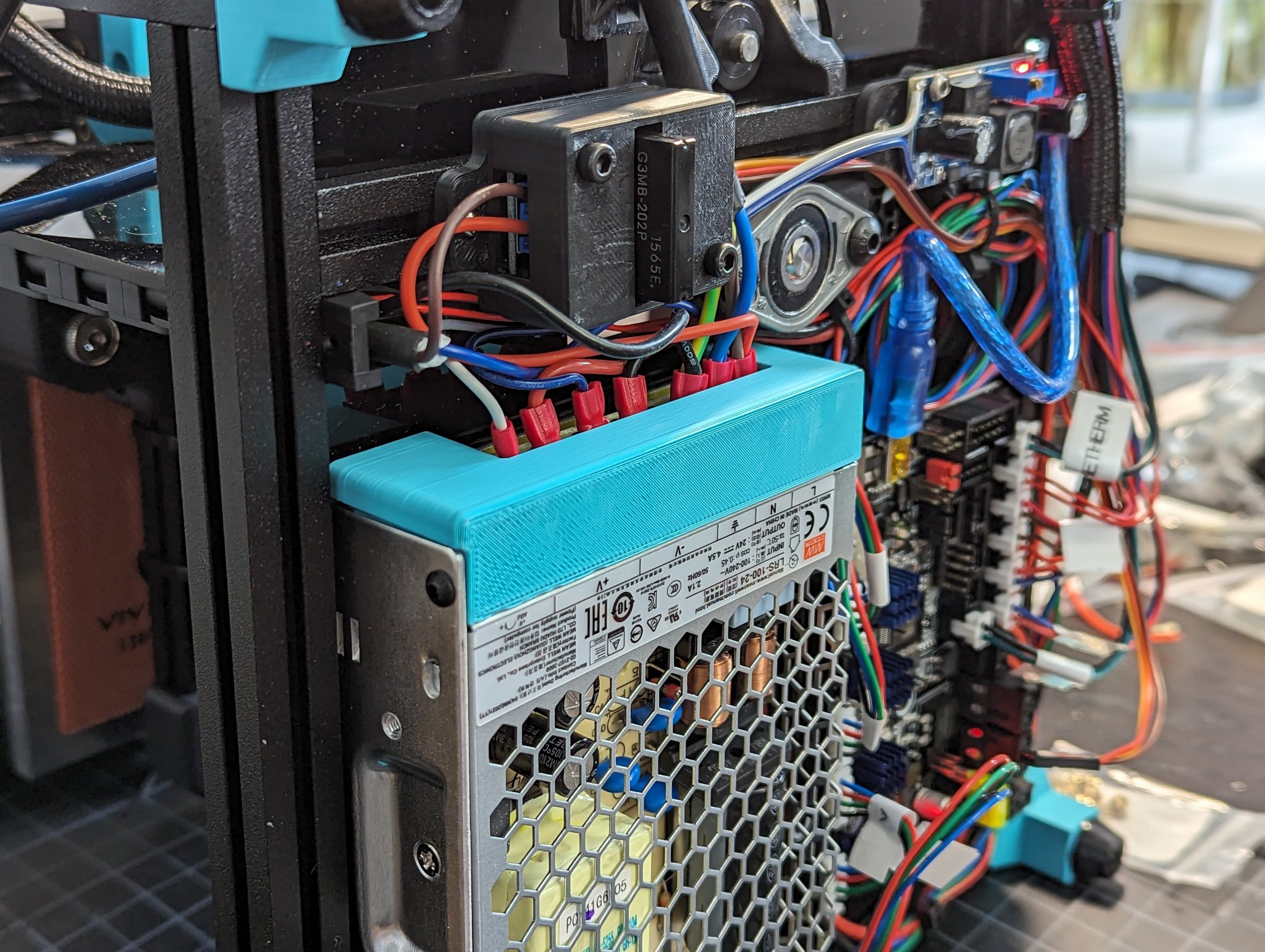 Tiêu đề Vỏ bọc đầu cuối PSU Voron V0 Meanwell Gắn bên hông