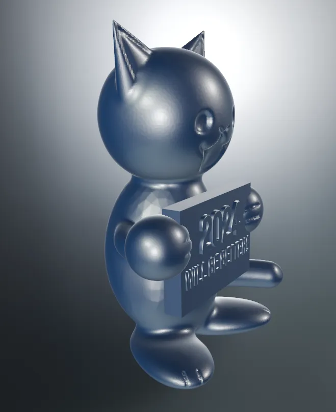 Tiêu đề Mèo con tích cực đón năm mới 2024 Tóm tắt Năm 2023 k