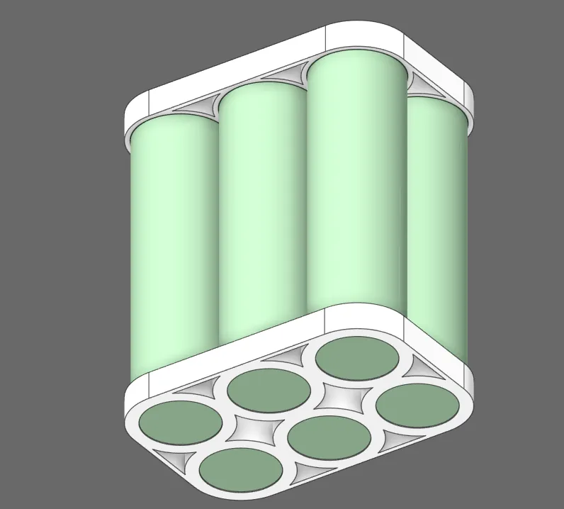 Tiêu đề Giá đỡ 18650 2x3 Tóm tắt Giá đỡ 18650 đơn giản 2x3