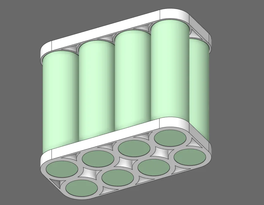 Tiêu đề Giá đỡ 18650 2x4 Tóm tắt Giá đỡ 18650 đơn giản 2x4