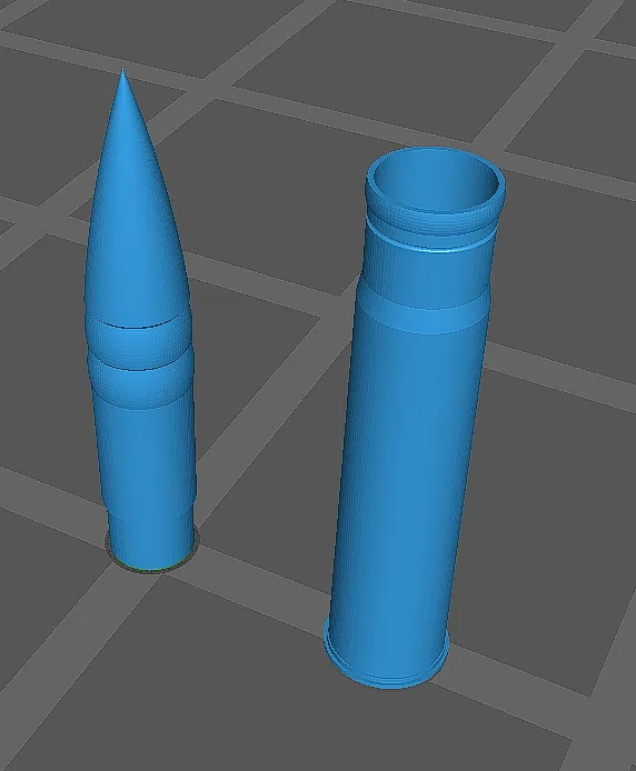 1/35 75mm M3 APC round with casing