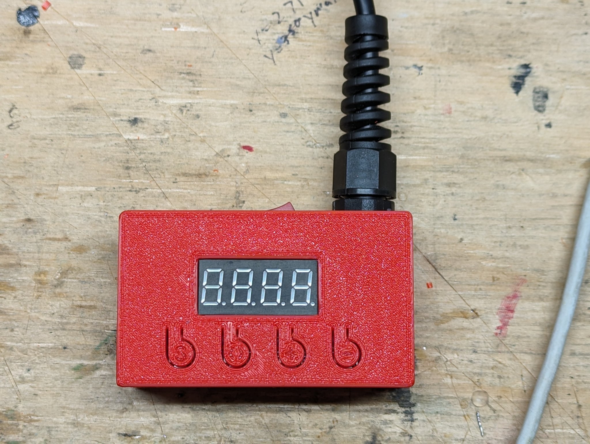 Hộp hiển thị Cảm biến Tải HX711 - Pin 18650 & USB-C