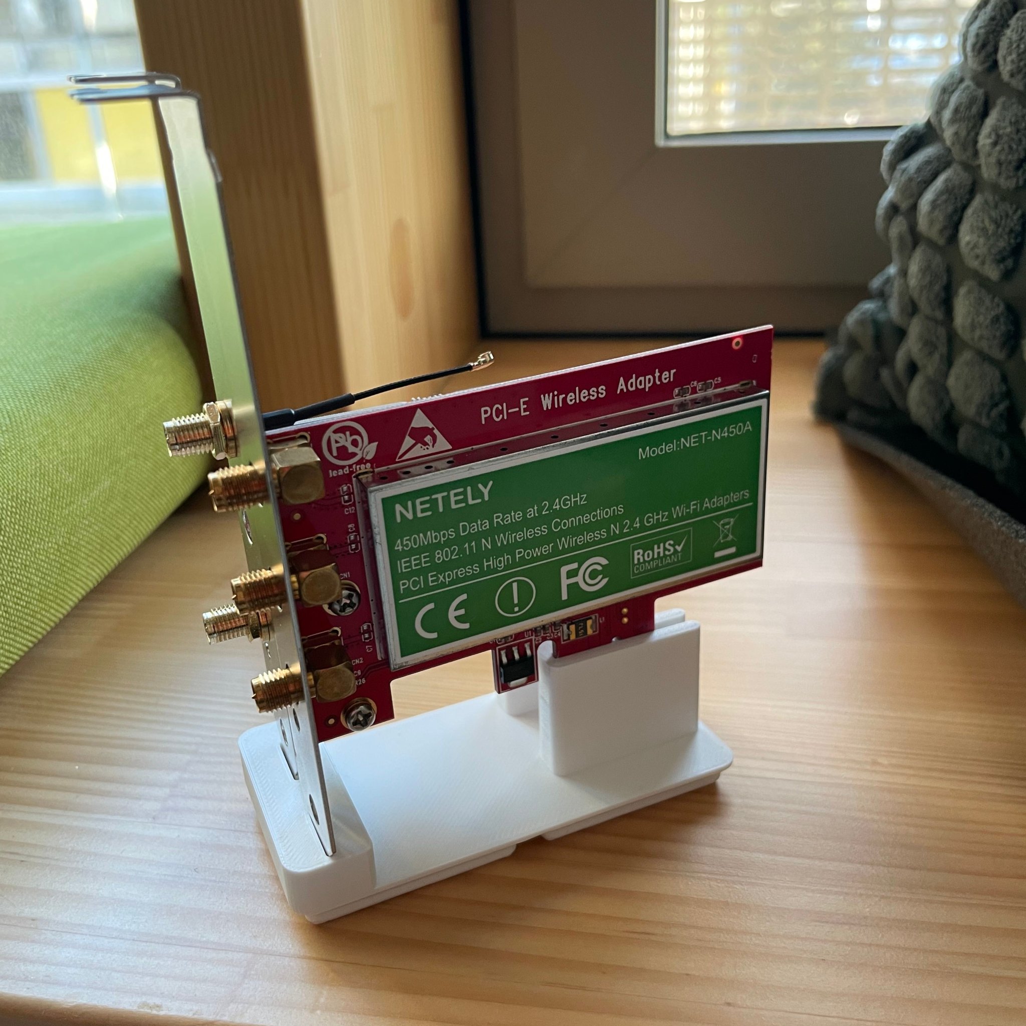 Tiêu đề Đế cắm card Gridfinity PCIe Tóm tắt Giá đỡ hai card P