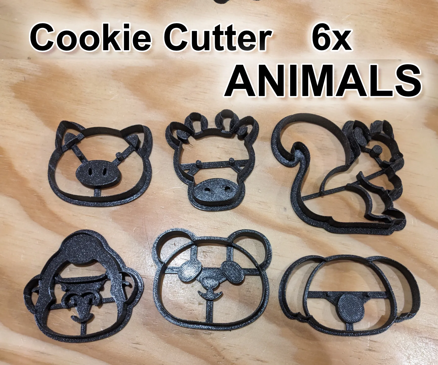 Cookie Cutter - Ausstecher - 6x Animals